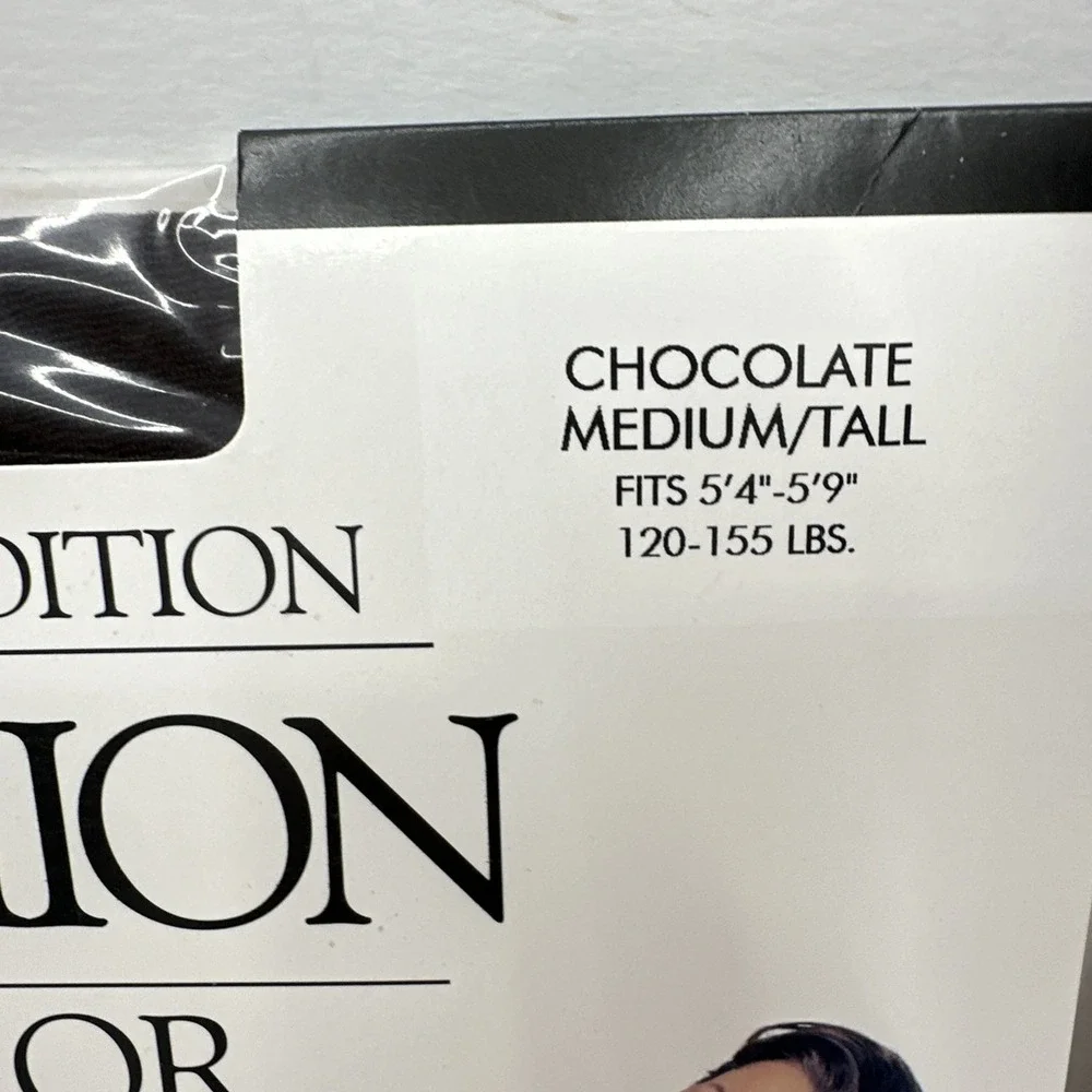 Lot 2 Kathie Lee Limited Edition Medium Tall Grey‎ & Brown Control Top Pantyhose